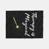 Cadeautherapie is een magische professional in de  fleece deken (Voorkant (Horizontaal))