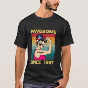 Cadeautips voor 59-jarige vrouwen Verjaardag Vinta T-shirt