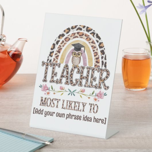 🎓 Cadeautips voor leraren: hoogstwaarschijnlijk A Reclamebord Met Voetstuk (Insitu)