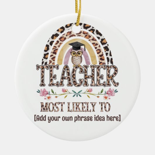 🎓 Cadeautips voor leraren: Meest Waarschijnlijk A Keramisch Ornament (Voorkant)