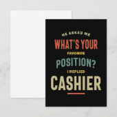 Cadeautitel cashier RSVP kaartje (Voorkant / Achterkant)
