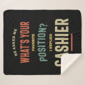 Cadeautitel cashier sherpa deken (Voorkant (horizontaal))