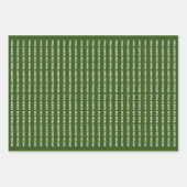 Cadeautje van de kerstman inpakpapier vel (Voorkant 2)