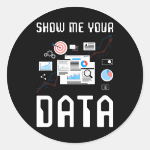 Cadeautje voor computerwetenschapper ronde sticker