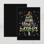 cadeautje voor decor voor kerstboomversiering informatiekaartje (Voorkant / Achterkant)