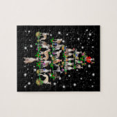 cadeautje voor decor voor kerstboomversiering legpuzzel (Horizontaal)