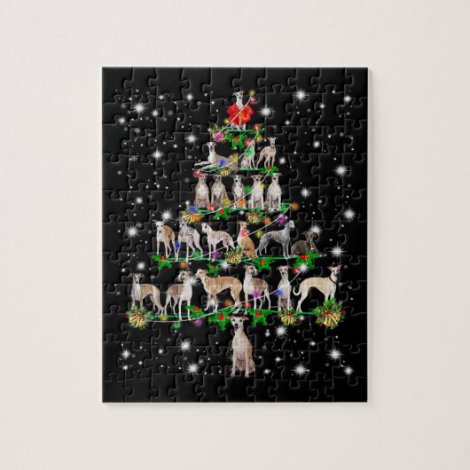 cadeautje voor decor voor kerstboomversiering legpuzzel (Verticaal)