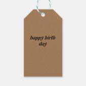 cadeautje voor gele gelukkige geboortedag labels cadeaulabel (Voorkant)