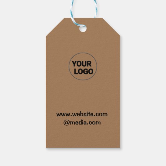 cadeautje voor gele gelukkige geboortedag labels cadeaulabel (Achterkant)