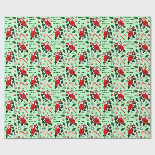 cadeautje voor kerstfeestdagen bij Lacrosse Cadeaupapier (Vlak)
