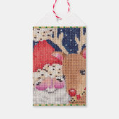  cadeautje voor Kerstmis en Rudolf label Cadeaulabel (Voorkant)