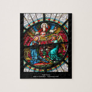 cadeautje voor priester Glas in lood Jigzaag Legpuzzel