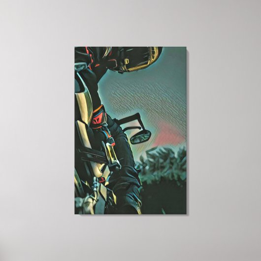 cadeautje voor racewedstrijden op motorfietsen canvas afdruk (Voorkant)
