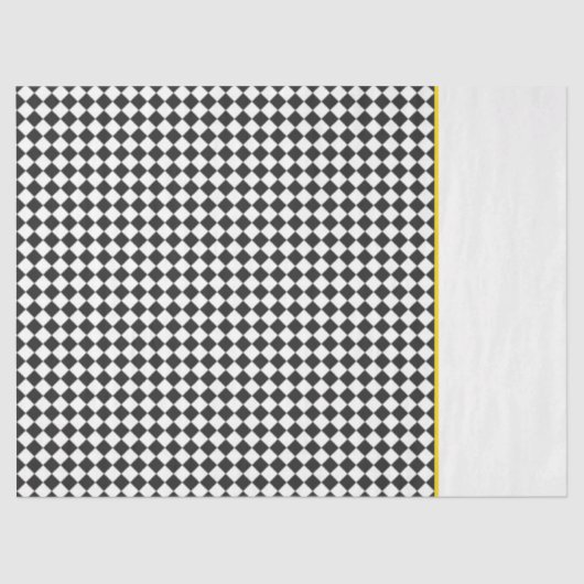 cadeautje voor zwart witdambord tissuepapier (Voorkant)