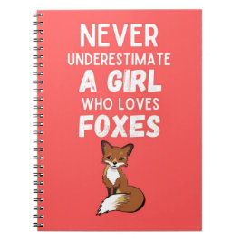 Cadeautjes met een vos voor babymeisjes voor kinde notitieboek