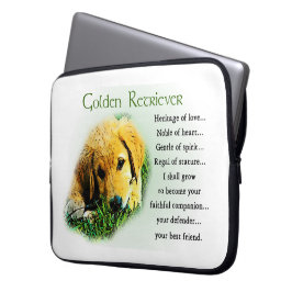 Cadeautjes met Golden Retriever Puppy-erfgoed Laptop Sleeve