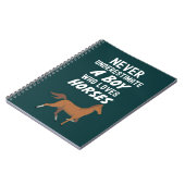 Cadeautjes met paarden voor baby jongens dierenvri notitieboek (Linkerzijde)