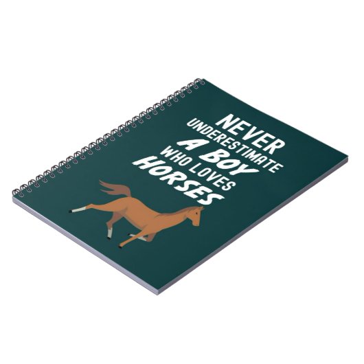Cadeautjes met paarden voor baby jongens dierenvri notitieboek (Linkerzijde)