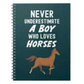 Cadeautjes met paarden voor baby jongens dierenvri notitieboek (Voorkant)