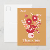 Cadeautjes om te bedanken voor personeel op maat feestdagenkaart (Voorkant / Achterkant)