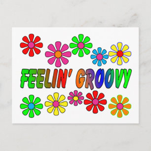  cadeautjes uit de jaren '70 'Feelin' Groovy' Briefkaart