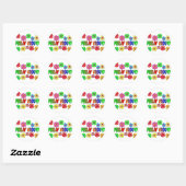  cadeautjes uit de jaren '70 'Feelin' Groovy' Ronde Sticker (Vel)