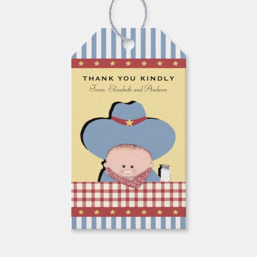 Cadeautjes voor babyfeest cadeaulabel (Voorkant)
