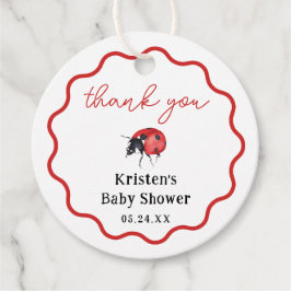 Cadeautjes voor bedankjes voor Little Ladybug-meis Labels