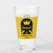 cadeautjes voor beste grappige croquet gamer glas (Achterkant)