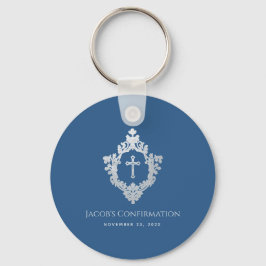 Cadeautjes voor bevestiging jongen Klassiek blauw Sleutelhanger