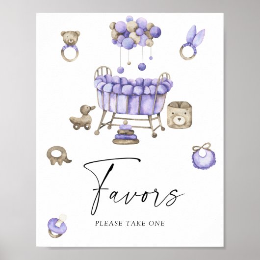 Cadeautjes voor een babyshower voor een kleintje poster (Voorkant)