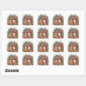 CADEAUTJES VOOR HAAR, HEM VIERKANTE STICKER (Vel)