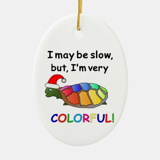 cadeautjes voor kerstschildpadden! keramisch ornament (Voorkant)
