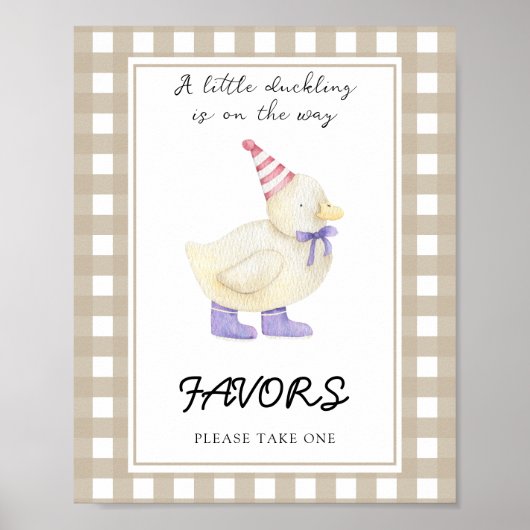 Cadeautjes voor Little Duck Baby shower Poster (Voorkant)