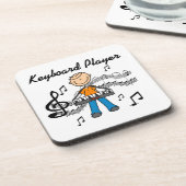 Cadeautjes voor mannelijke toetsenbordtoetsenbords drankjes onderzetter (Linkerzijde)