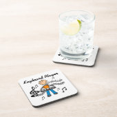 Cadeautjes voor mannelijke toetsenbordtoetsenbords drankjes onderzetter (Rechterzijde)