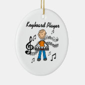 Cadeautjes voor mannelijke toetsenbordtoetsenbords keramisch ornament (Rechts)