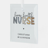 Cadeautjes voor thuiszorg glas ornament (Voorkant links)