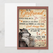 Cadeautjes voor vriendin | Brief aan mijn vriendin Kaart (Voorkant / Achterkant)