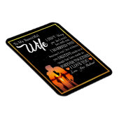 Cadeautjes voor Vrouw | Brief Aan Mijn Vrouw Liefd Magneet (Rechterzijde)