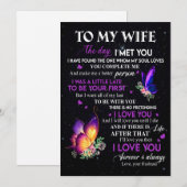 Cadeautjes voor vrouw | Brief aan mijn vrouw van m Feestdagenkaart (Voorkant / Achterkant)