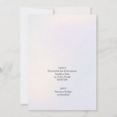 Cadeauuitnodiging geslacht baby kaart (Achterkant)