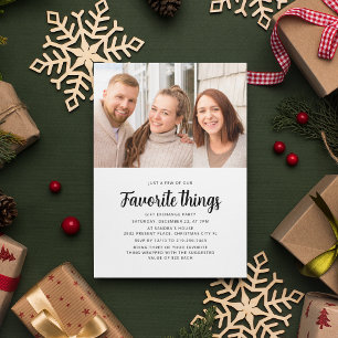 Cadeauuitwisseling favoriete dingen Kerstfeest Kaart