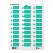Cadeauvakantie/kerstadreslabel Etiket (Full Sheet)