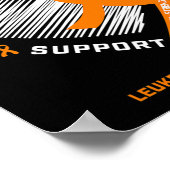 Cadeauvechter Leukemie Bewustzijn Echtgenoot Manne Poster (Hoek)