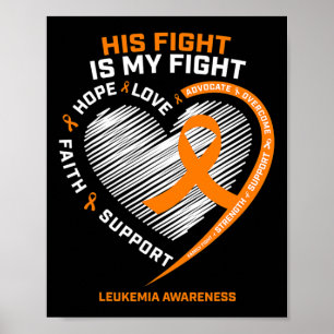Cadeauvechter Leukemie Bewustzijn Echtgenoot Manne Poster