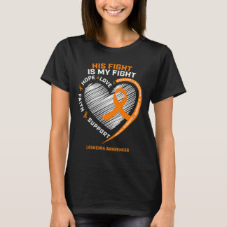 Cadeauvechter Leukemie Bewustzijn Echtgenoot Manne T-shirt