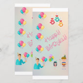 Cadeauverjaardag Bedankkaart (Voorkant / Achterkant)