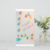 Cadeauverjaardag Bedankkaart (Staand voorkant)