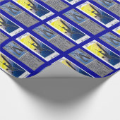 Cadeauverpakking - Antiek modelvliegtuigen Cadeaupapier (Hoek)